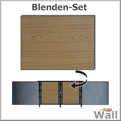 Germany-Pools Wall Blende B Tiefe 1,20 m Edition Wood