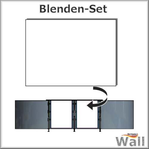 Germany-Pools Wall Blende B Tiefe 1,50 m Edition Omega Alu