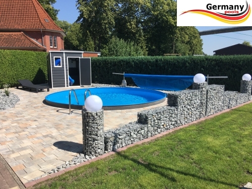 4,00 x 1,25 m Rundpool Anthrazit Kaufen | Mister-Pool Shop