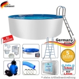 400 x 150 Pool Komplettset Alu Gartenpool