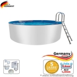 Aluwand Becken 6,00 x 1,50 m Aluminium-Swimmingpool