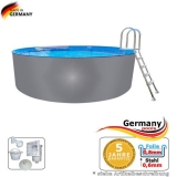 Pool mit Edelstahlwand 7,3 x 1,25 Edelstahlpool