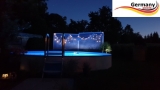 2 x Ausstanzung für Pool-Beleuchtung im Mantel Stahlwandpool, Edelstahlpool, Alupool