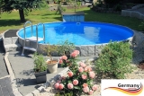 Aluwand Becken 3,50 x 1,50 m Aluminium-Swimmingpool