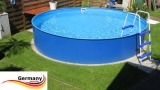 5,50 x 1,25 m Stahlwand Pool