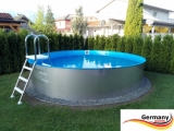 Pool mit Edelstahlwand 5,5 x 1,25 Edelstahlpool
