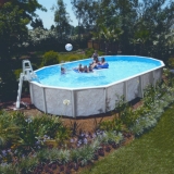 8,50 x 4,90 x 1,32 m Ovalpool Center Pool oval freistehend