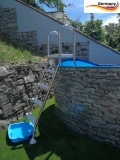 4,00 x 1,20 Stone Pool Stein Optik