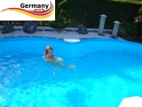 4,70 x 3,00 x 1,25 m Achtform-Swimmingpool Set Achtform-Pool