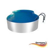 7,25 x 4,60 x 1,25 m Alu-Achtformpool Alu-Achtformbecken Pool