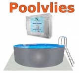 Aluwand Pool 200 x 125 Alupool Komplettset Aluminium-Pool