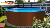 350 x 125 cm Stahl-Pool Set