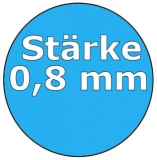 6,00 x 3,20 x 1,35 m x 0,8 Poolfolie oval Einhängebiese