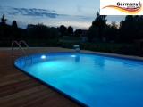 Ovalpool Ziegel 715 x 400 x 120 cm