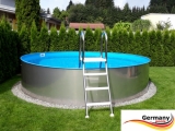 Pool mit Edelstahlwand 4,5 x 1,25 Edelstahlpool