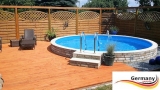 3,50 x 1,25 m Stahlwand Pool